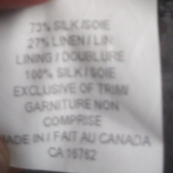 NWOT Lida Baday Pencil Skirt Silk Linen blend Womens Sz 6 Gray Pockets career - Picture 9 of 12